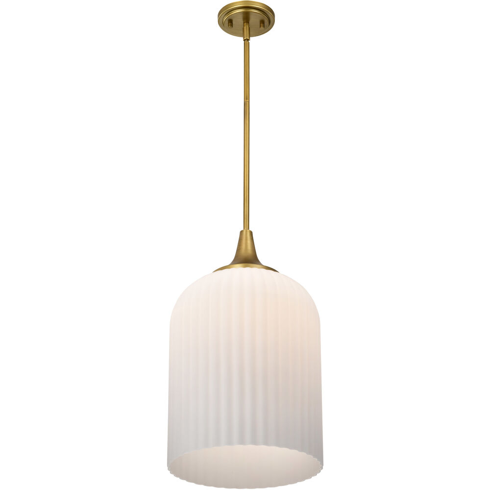 Nuvo Lighting Solara 12 Inch Natural Brass Pendant Ceiling Light