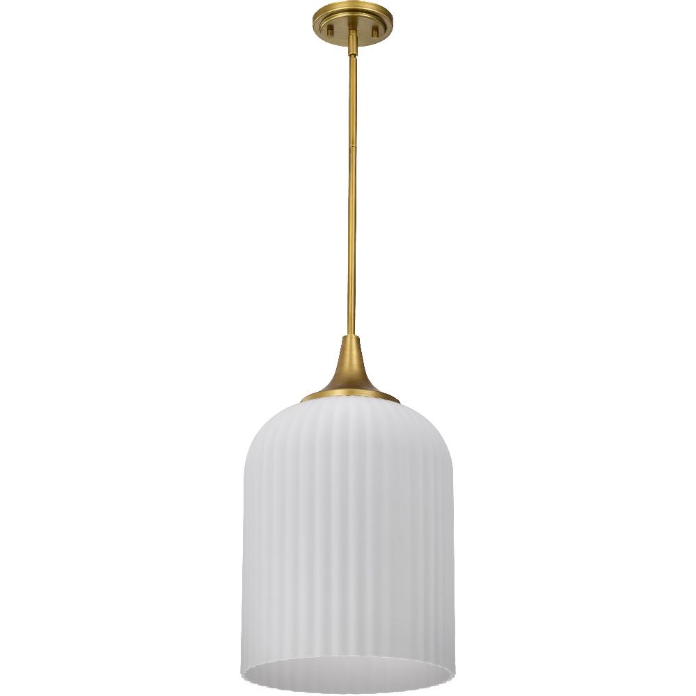 nuvo lighting Solara 12 inch Natural Brass Pendant Ceiling Light