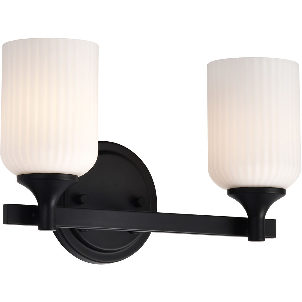Nuvo Lighting Solara 13.38 Inch Matte Black Vanity Wall Light