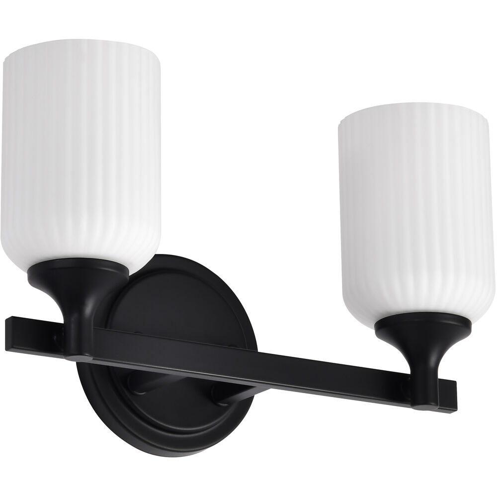 Nuvo Lighting Solara 13.38 Inch Matte Black Vanity Wall Light