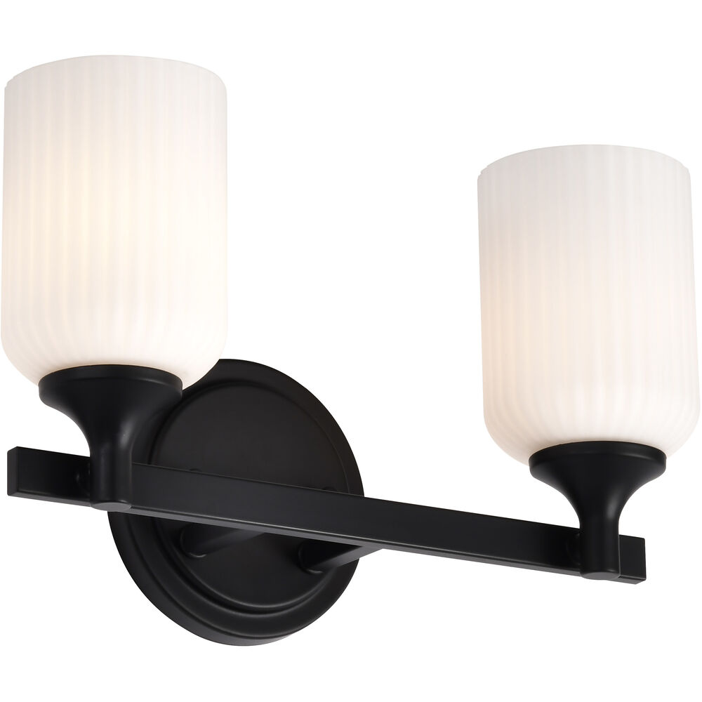 Nuvo Lighting Solara 13.38 Inch Matte Black Vanity Wall Light