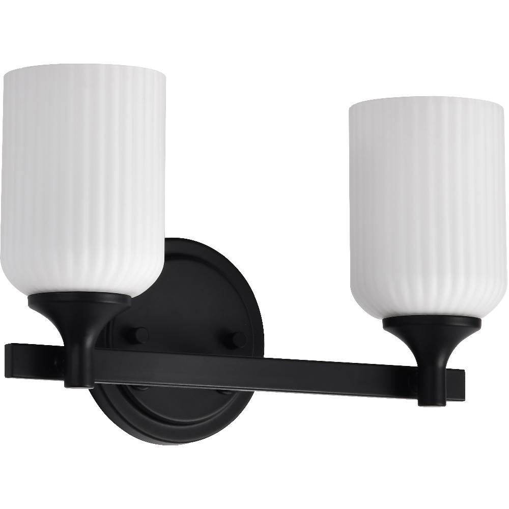nuvo lighting Solara 13.38 inch Matte Black Vanity Wall Light