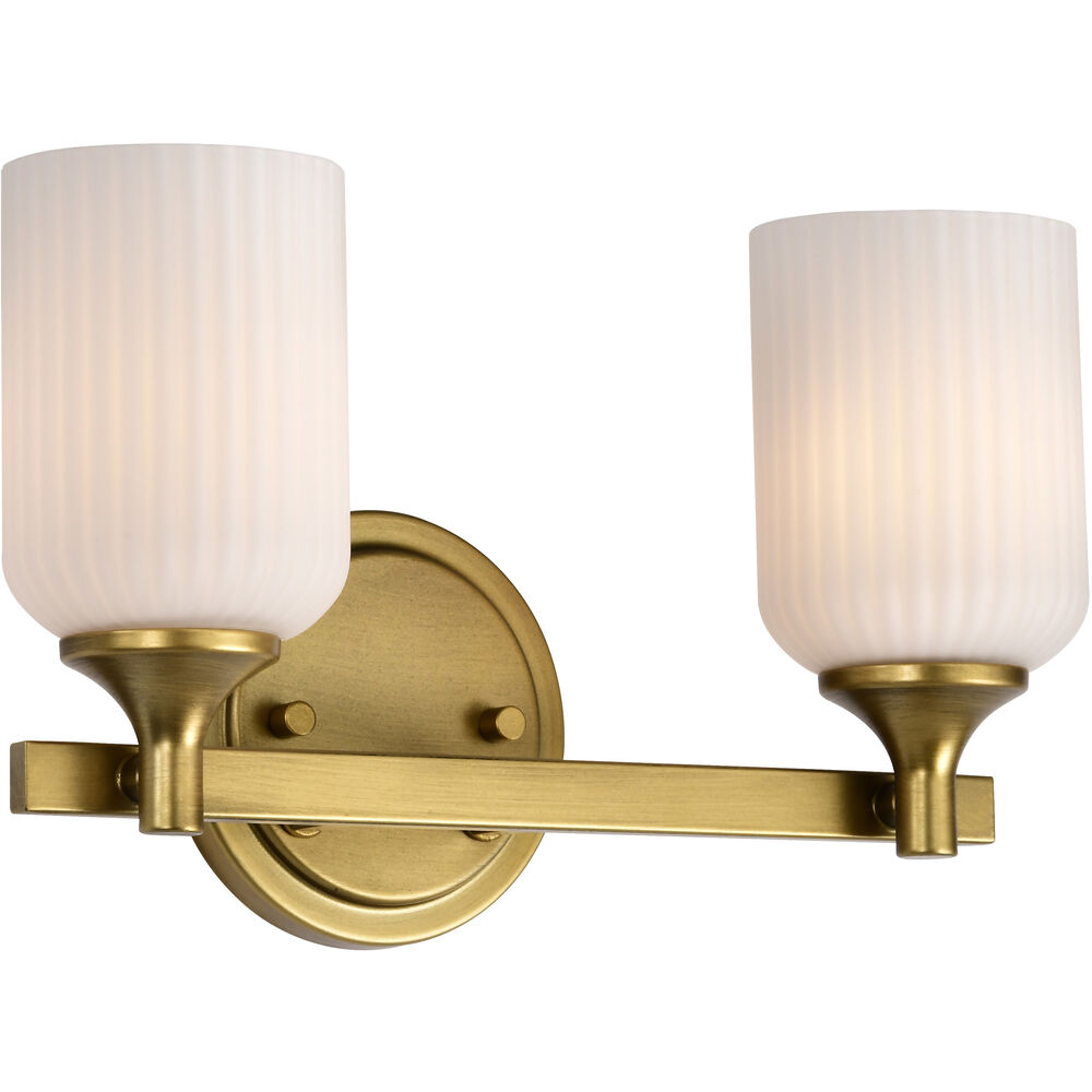 Nuvo Lighting Solara 13.38 Inch Natural Brass Vanity Wall Light