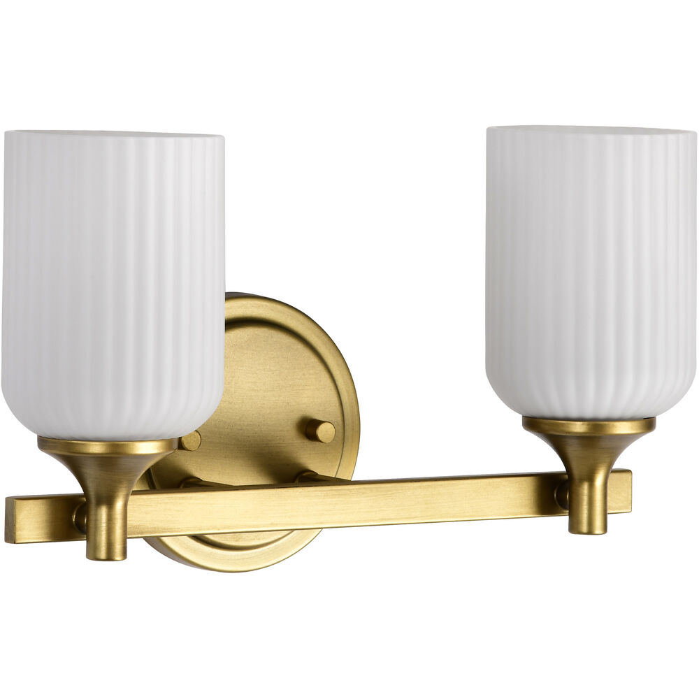 Nuvo Lighting Solara 13.38 Inch Natural Brass Vanity Wall Light