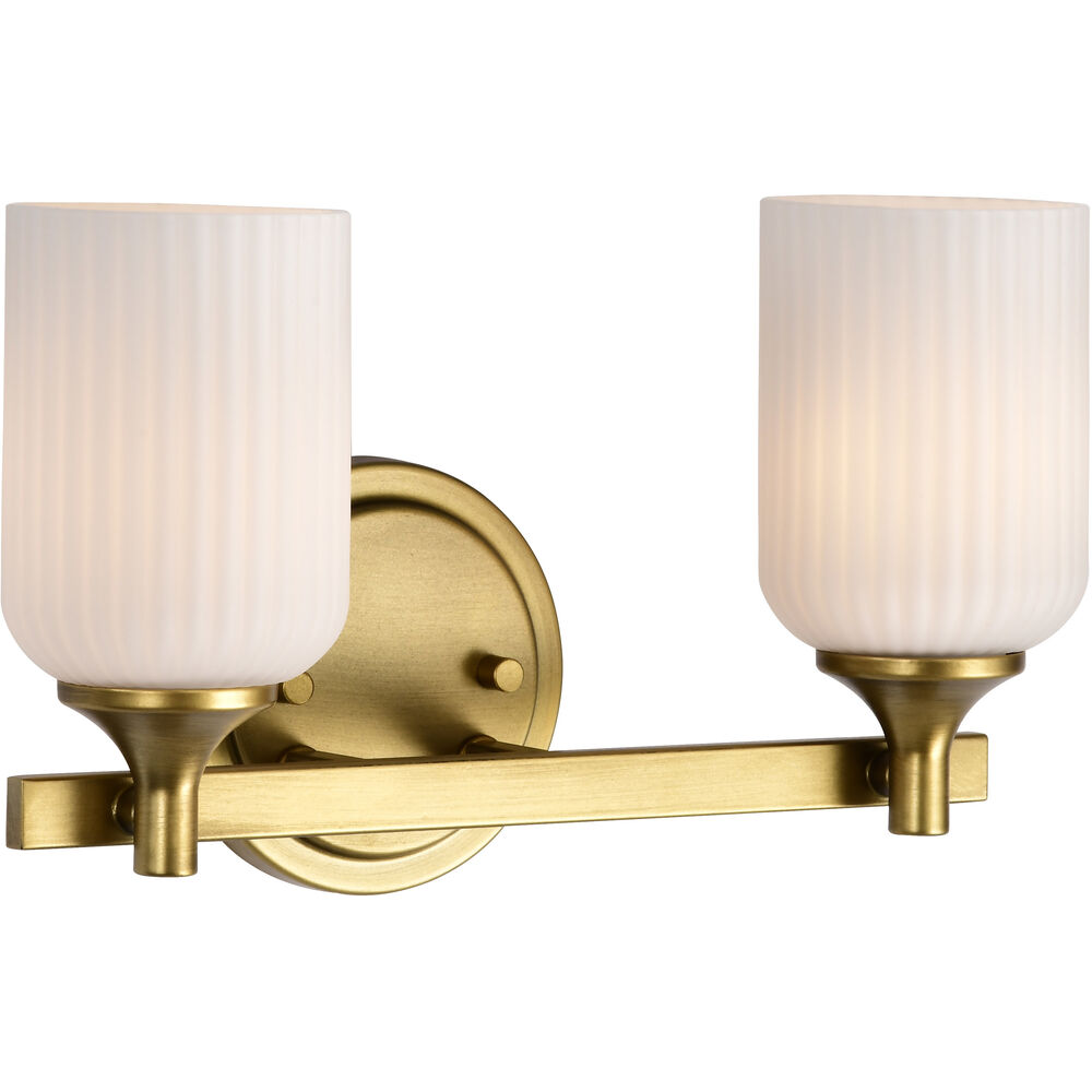 Nuvo Lighting Solara 13.38 Inch Natural Brass Vanity Wall Light
