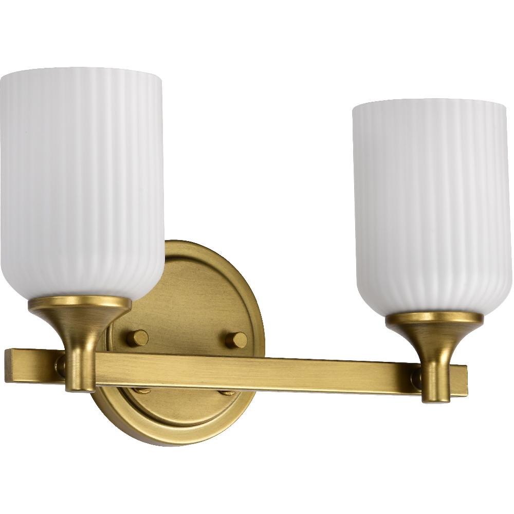 nuvo lighting Solara 13.38 inch Natural Brass Vanity Wall Light