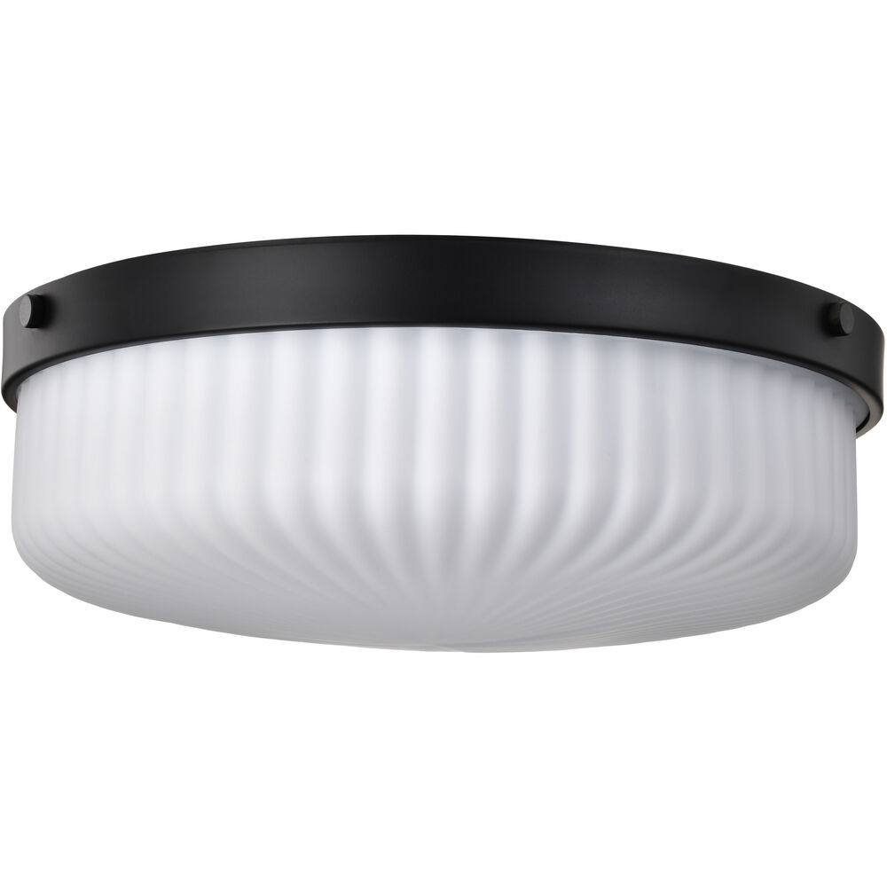 Nuvo Lighting Solara 16.63 Inch Matte Black Flush Mount Ceiling Light