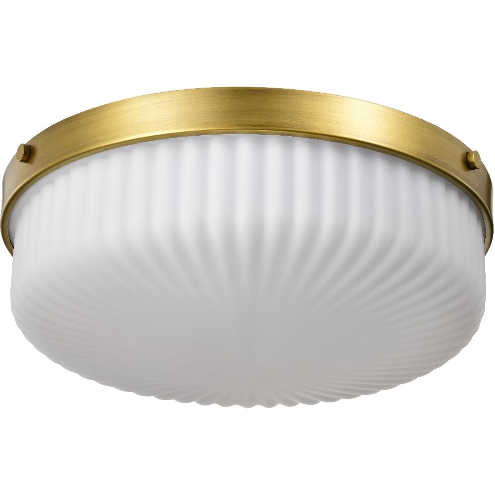 nuvo lighting Solara 16.63 inch Natural Brass Flush Mount Ceiling Light