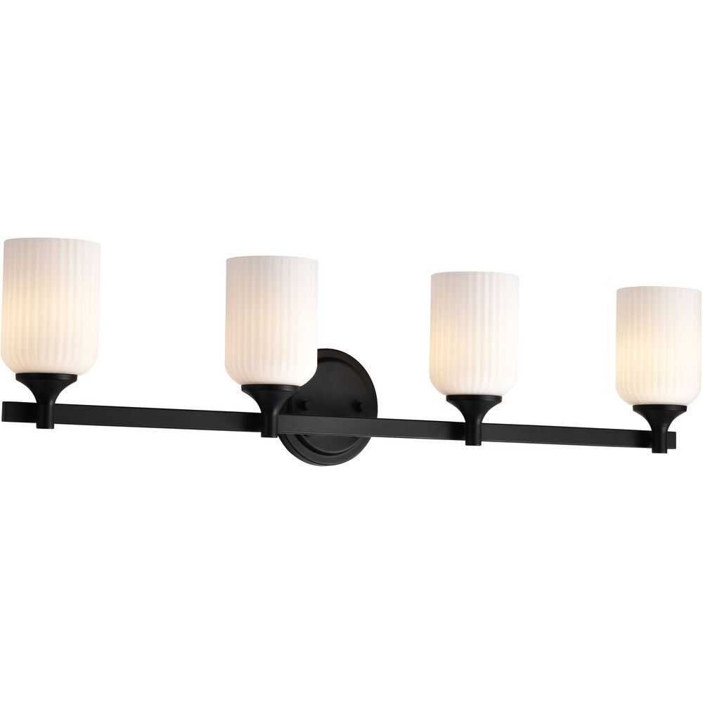 Nuvo Lighting Solara 32.63 Inch Matte Black Vanity Wall Light