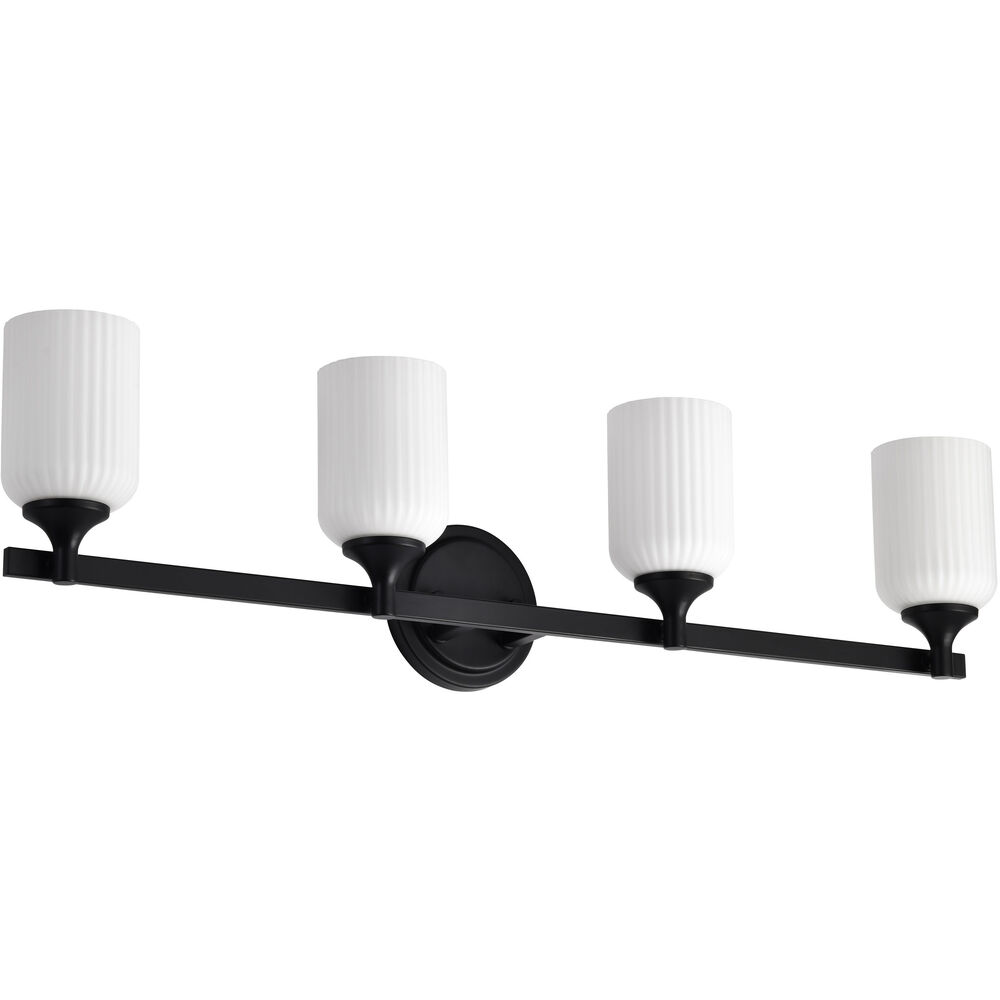 Nuvo Lighting Solara 32.63 Inch Matte Black Vanity Wall Light