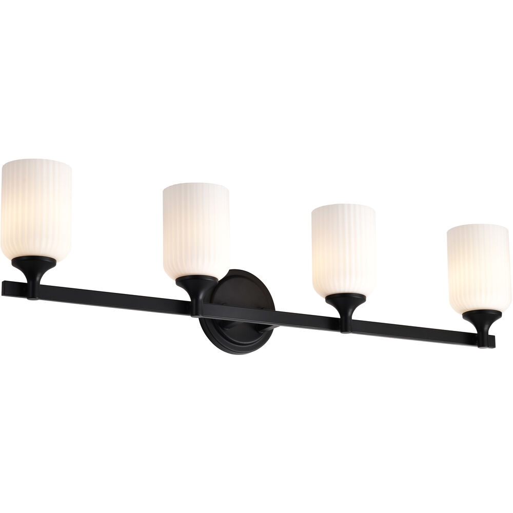 Nuvo Lighting Solara 32.63 Inch Matte Black Vanity Wall Light
