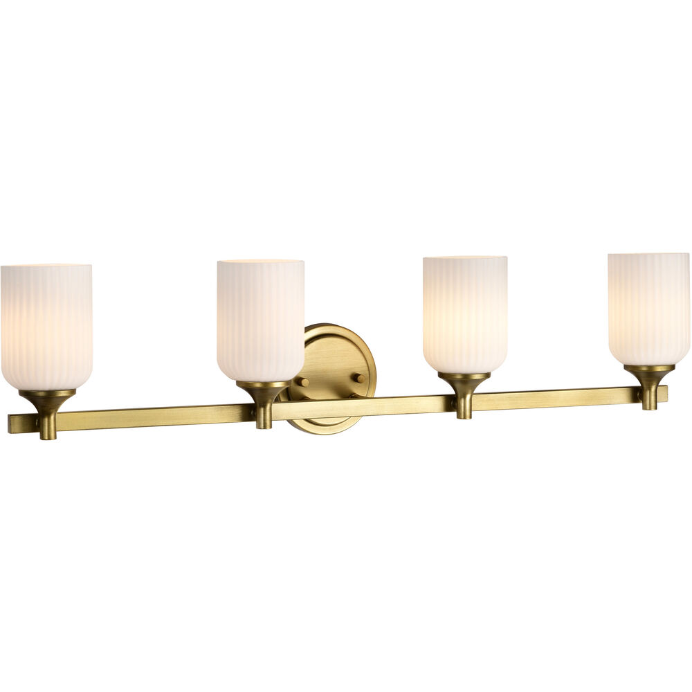 Nuvo Lighting Solara 32.63 Inch Natural Brass Vanity Wall Light