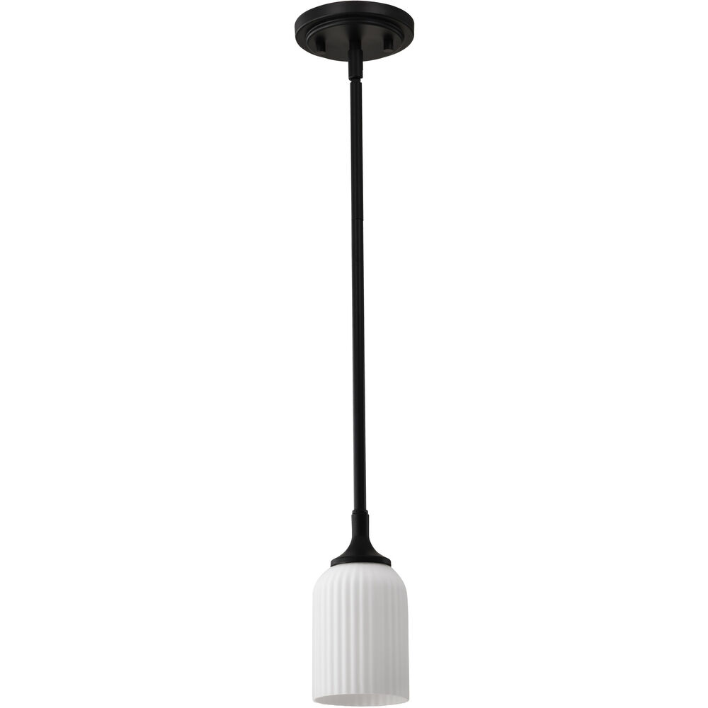Nuvo Lighting Solara 5 Inch Matte Black Pendant Ceiling Light