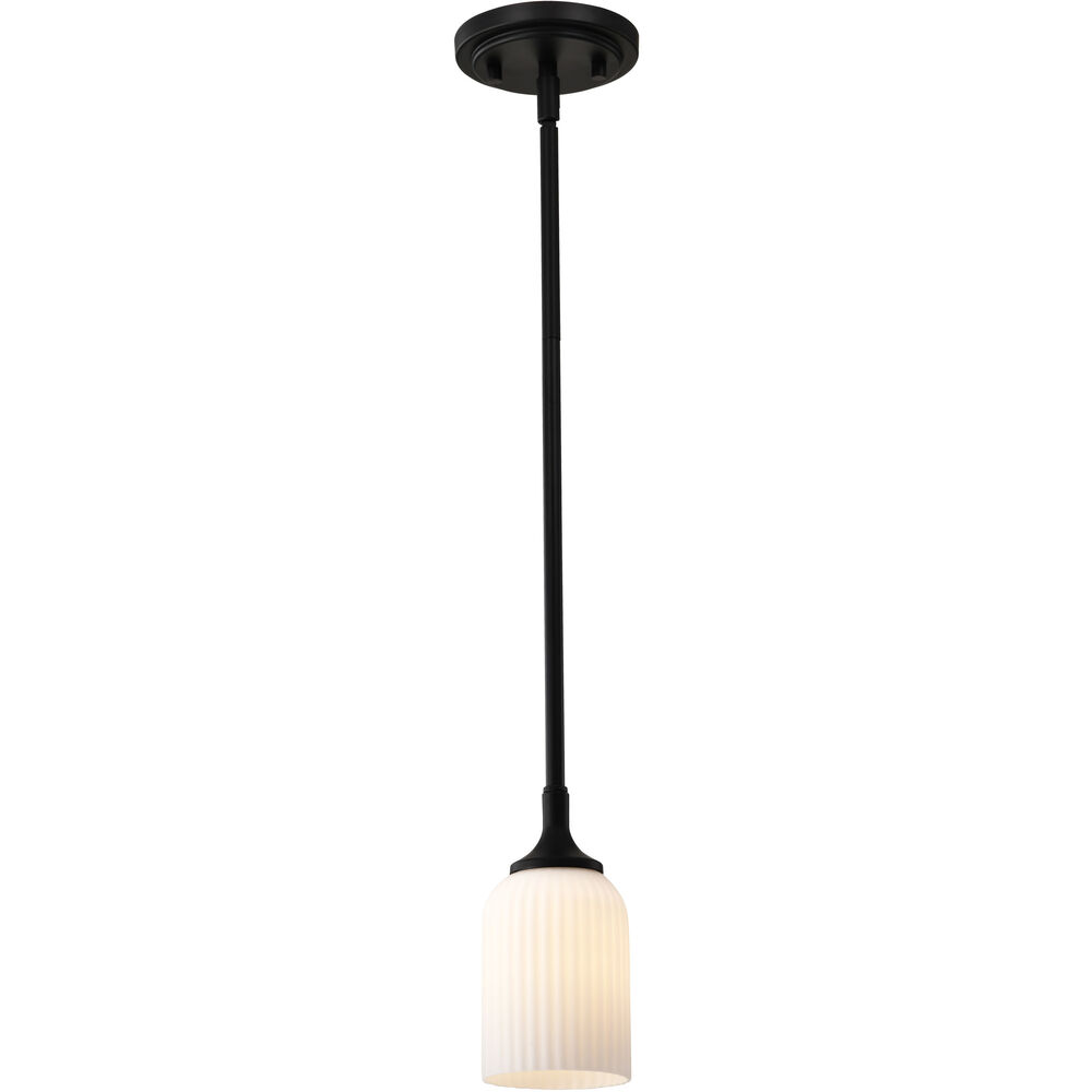 Nuvo Lighting Solara 5 Inch Matte Black Pendant Ceiling Light