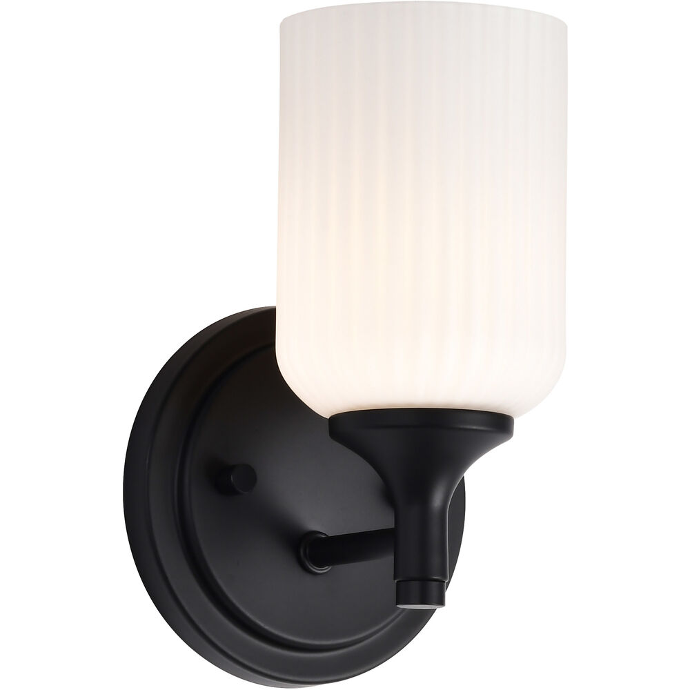 Nuvo Lighting Solara 5 Inch Matte Black Vanity Wall Light