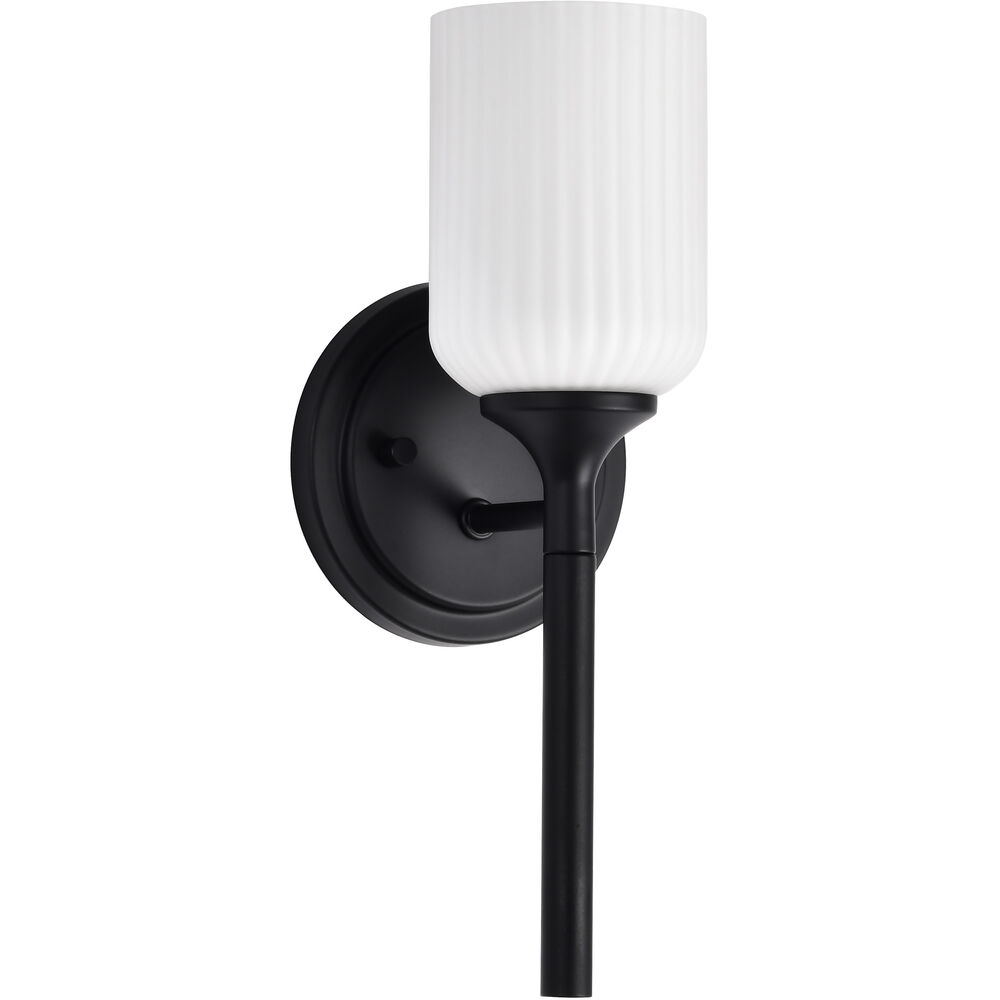 Nuvo Lighting Solara 5 Inch Matte Black Vanity Wall Light