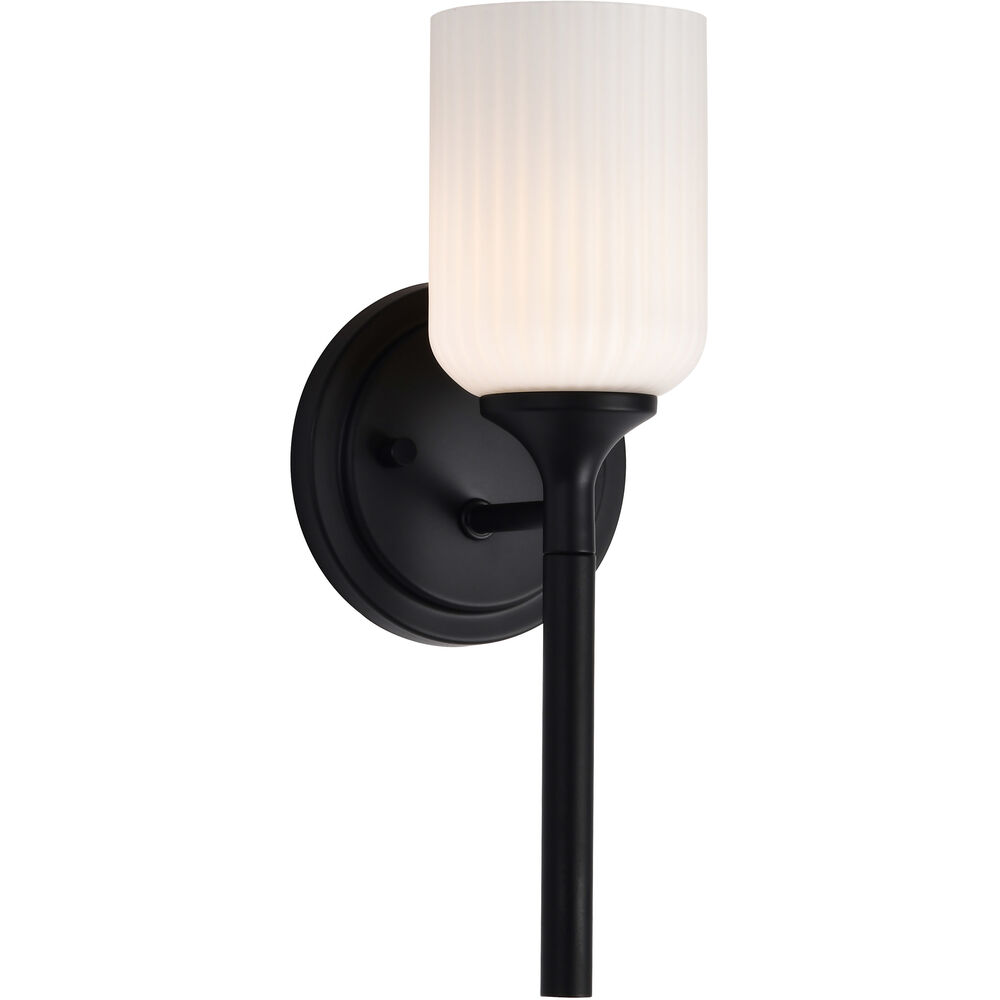 Nuvo Lighting Solara 5 Inch Matte Black Vanity Wall Light