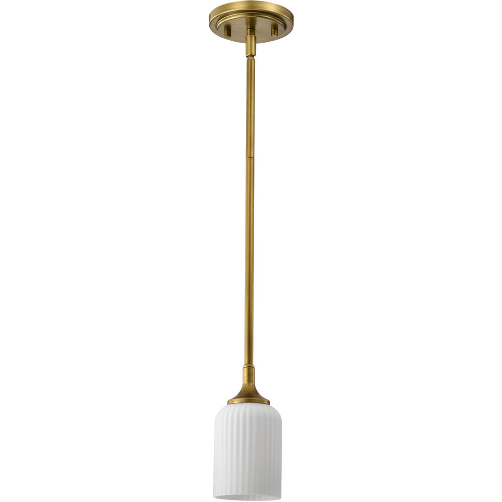 Nuvo Lighting Solara 5 Inch Natural Brass Pendant Ceiling Light
