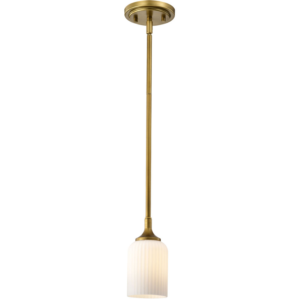 Nuvo Lighting Solara 5 Inch Natural Brass Pendant Ceiling Light