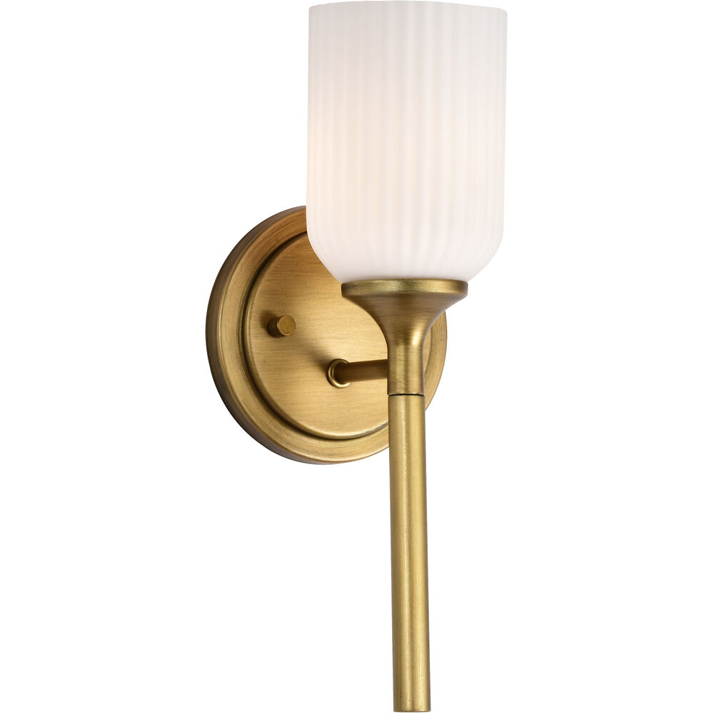 Nuvo Lighting Solara 5 Inch Natural Brass Vanity Wall Light