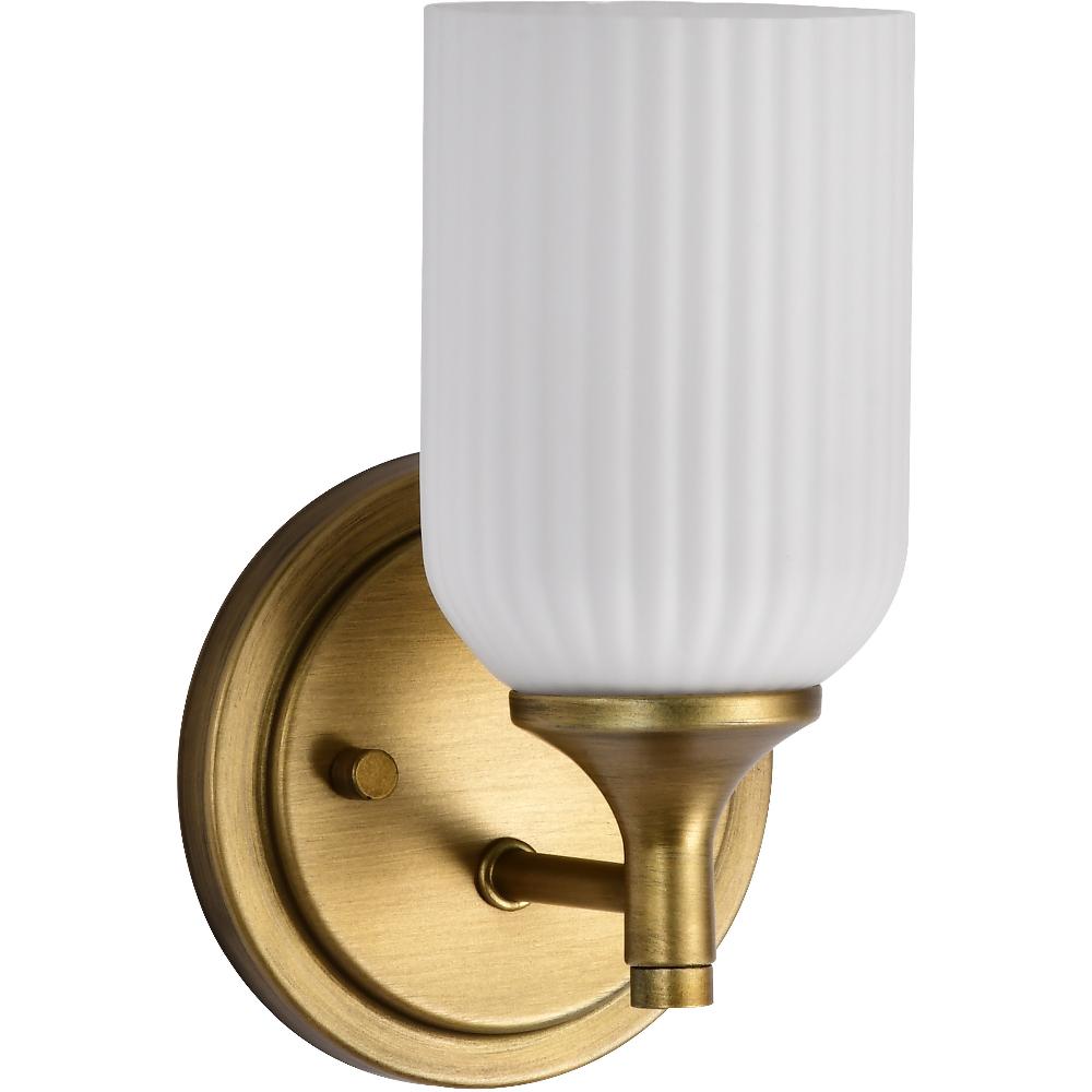 nuvo lighting Solara 5 inch Natural Brass Vanity Wall Light