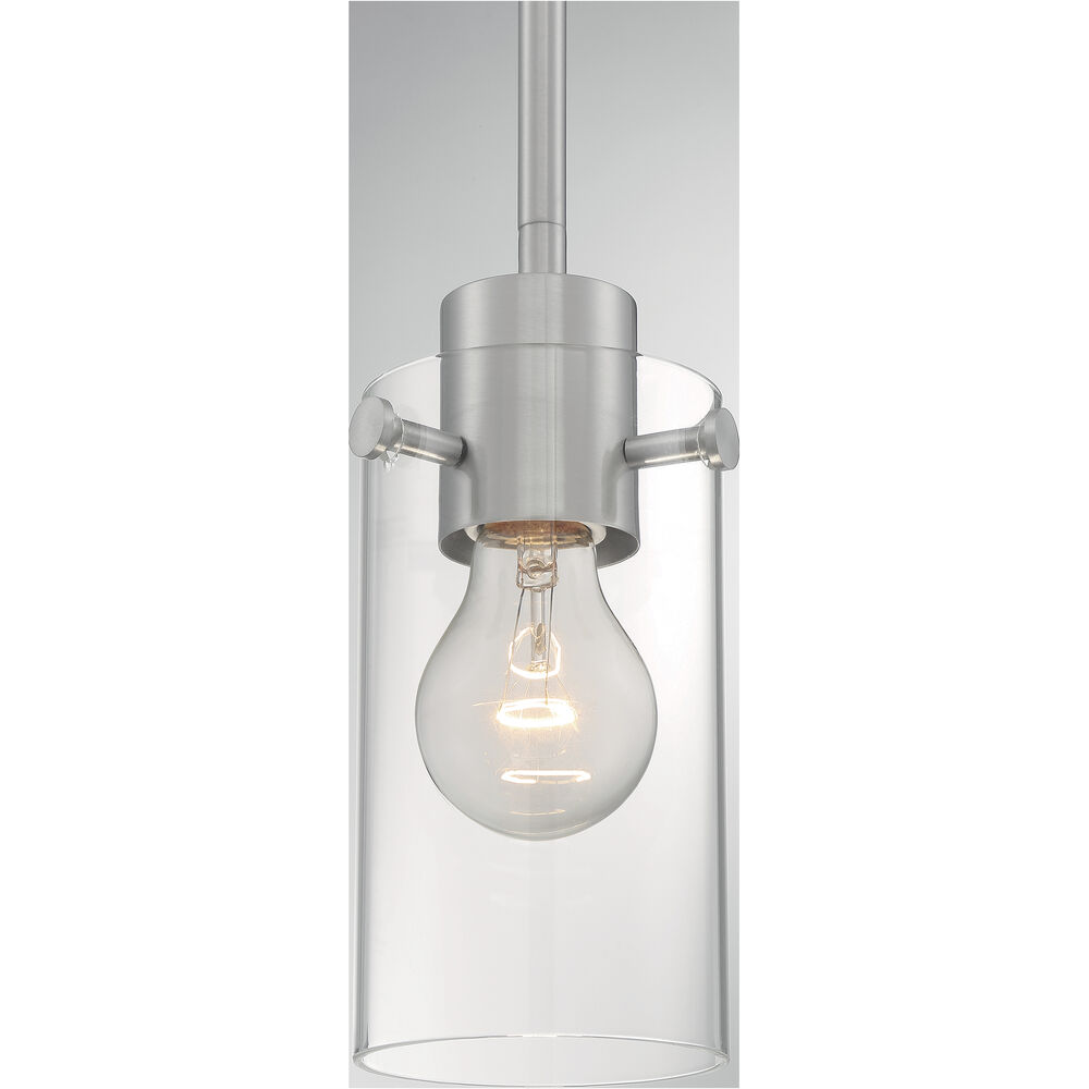Nuvo Lighting Sommerset 1 Light 5 Inch Brushed Nickel Pendant Ceiling Light