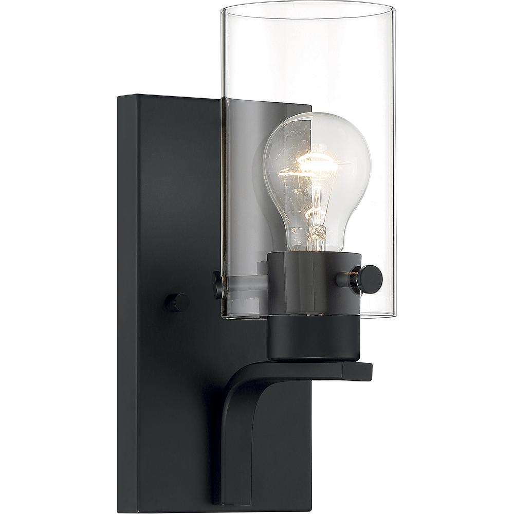 nuvo lighting Sommerset 1 Light 5 inch Matte Black Vanity Light Wall Light