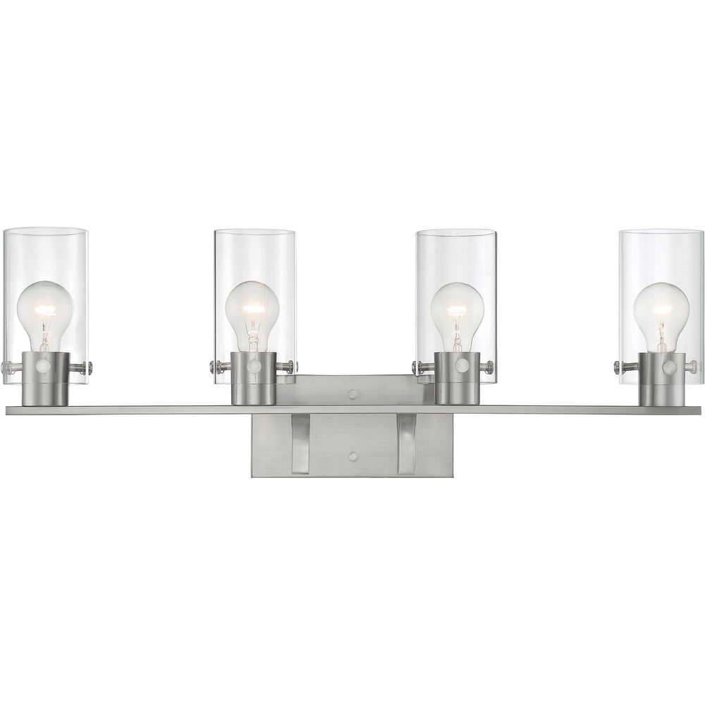 Nuvo Lighting Sommerset 4 Light 30 Inch Brushed Nickel Vanity Light Wall Light