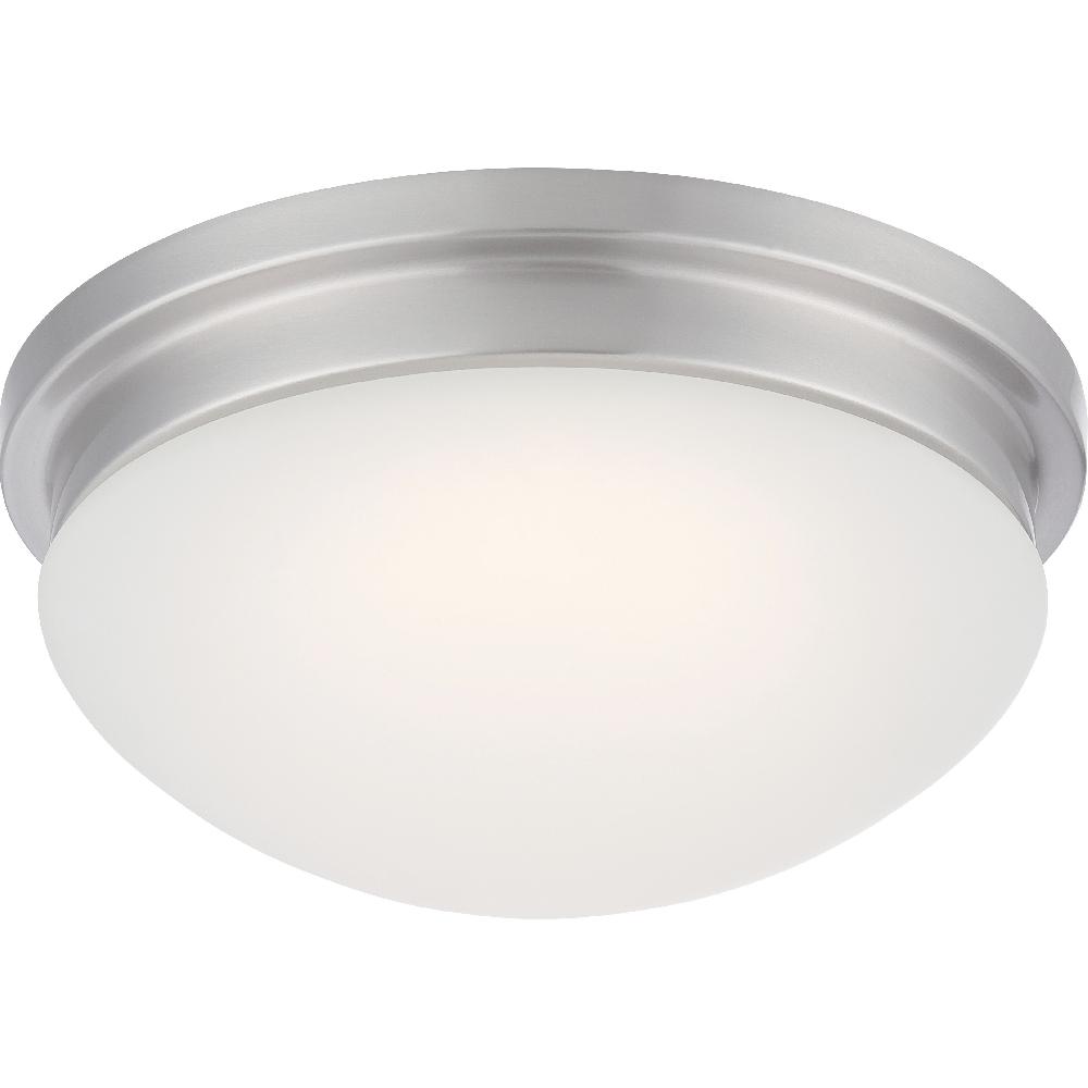 nuvo lighting Spector LED 11.75 inch Brushed Nickel Flush Mount Ceiling Light