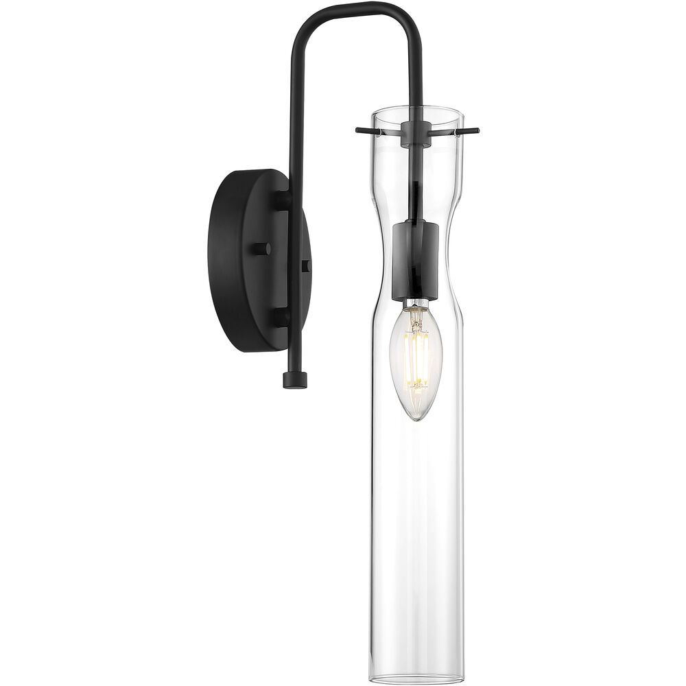 Nuvo Lighting Spyglass 1 Light 5 Inch Black Vanity Light Wall Light