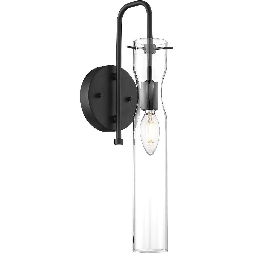 nuvo lighting Spyglass 1 Light 5 inch Black Vanity Light Wall Light