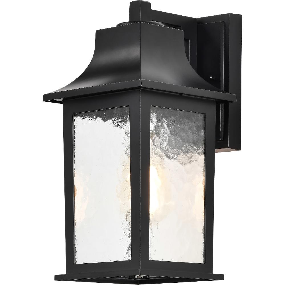 nuvo lighting Stillwell 13 inch Matte Black Outdoor Wall Lantern Small