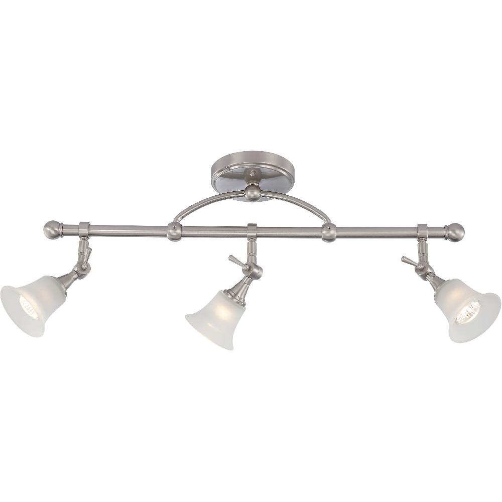 nuvo lighting Surrey 3 Light 120V Brushed Nickel Track Lighting Ceiling Light