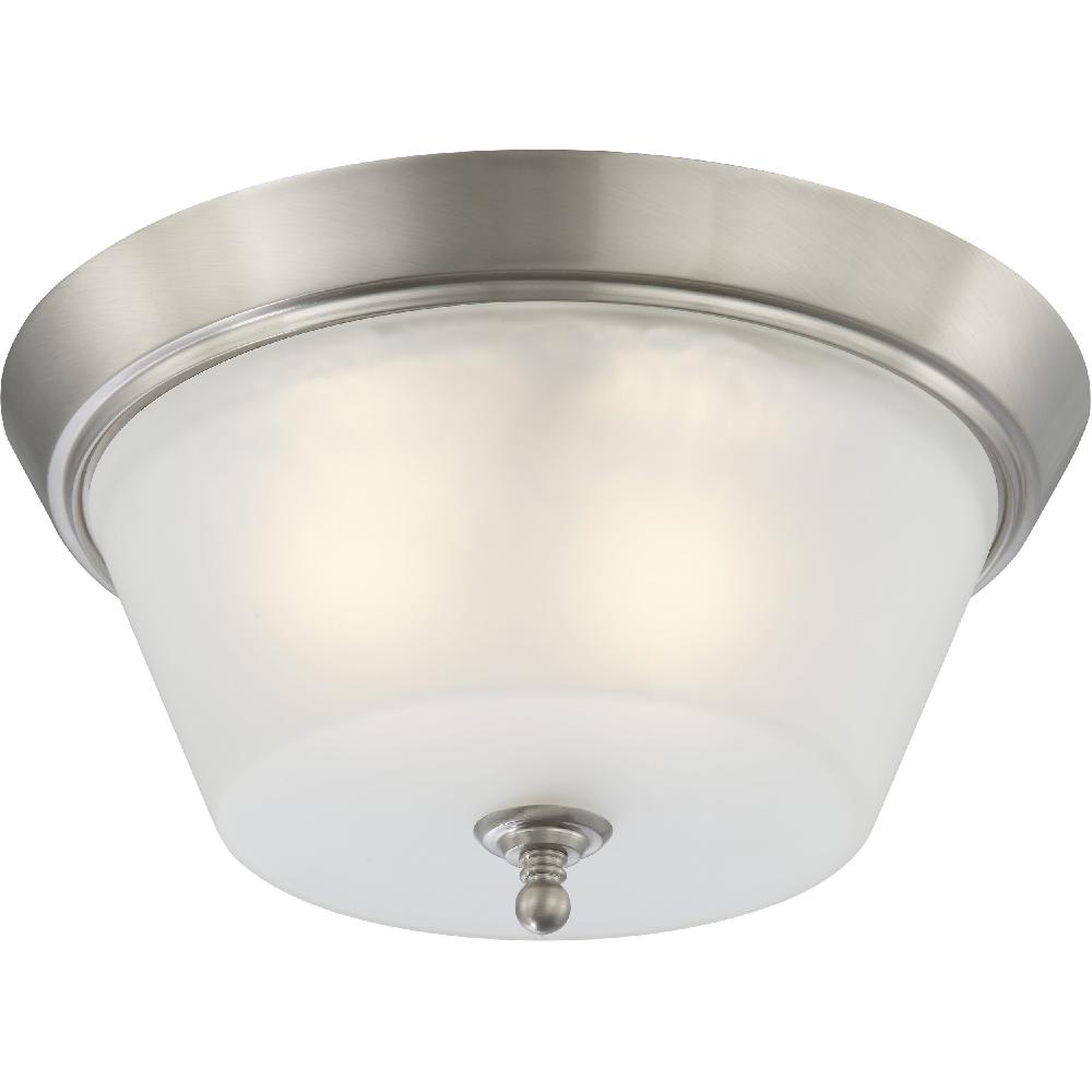nuvo lighting Surrey 3 Light 16 inch Brushed Nickel Flush Mount Ceiling Light