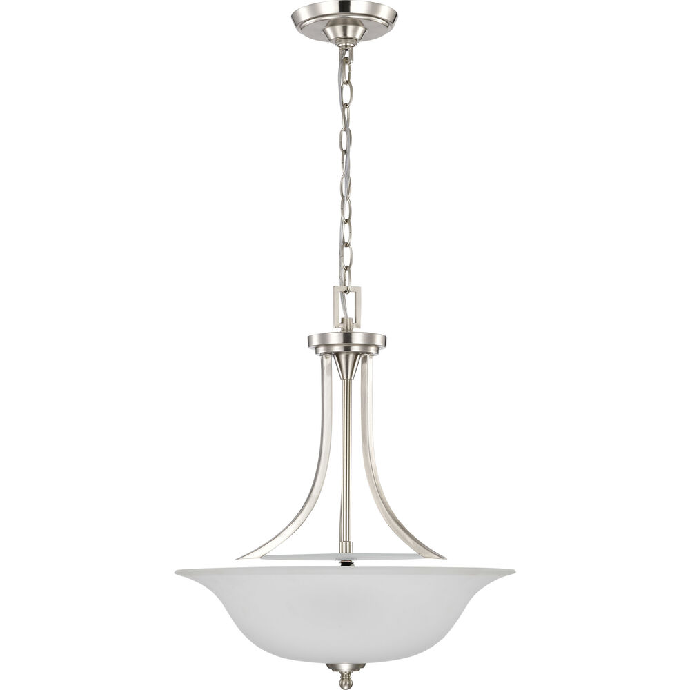 Nuvo Lighting Surrey 3 Light 16 Inch Brushed Nickel Pendant Ceiling Light
