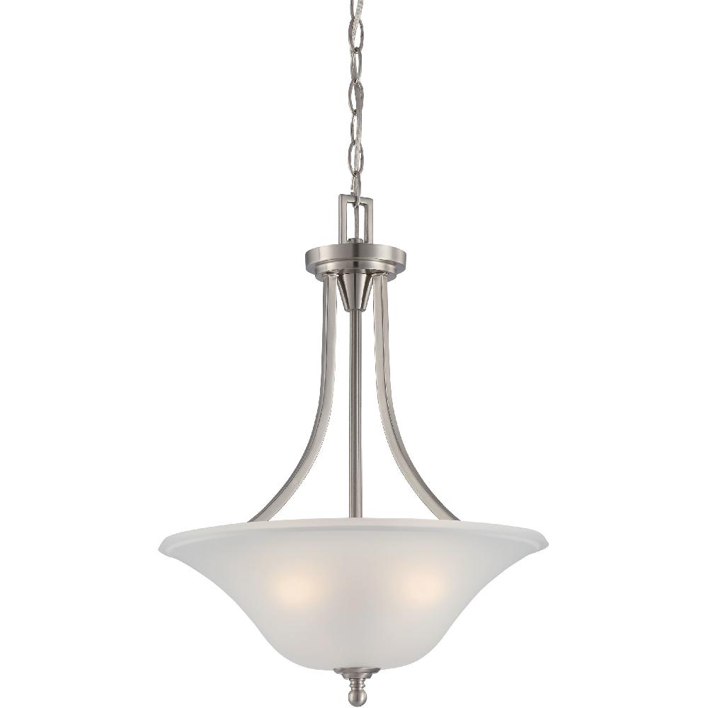nuvo lighting Surrey 3 Light 16 inch Brushed Nickel Pendant Ceiling Light