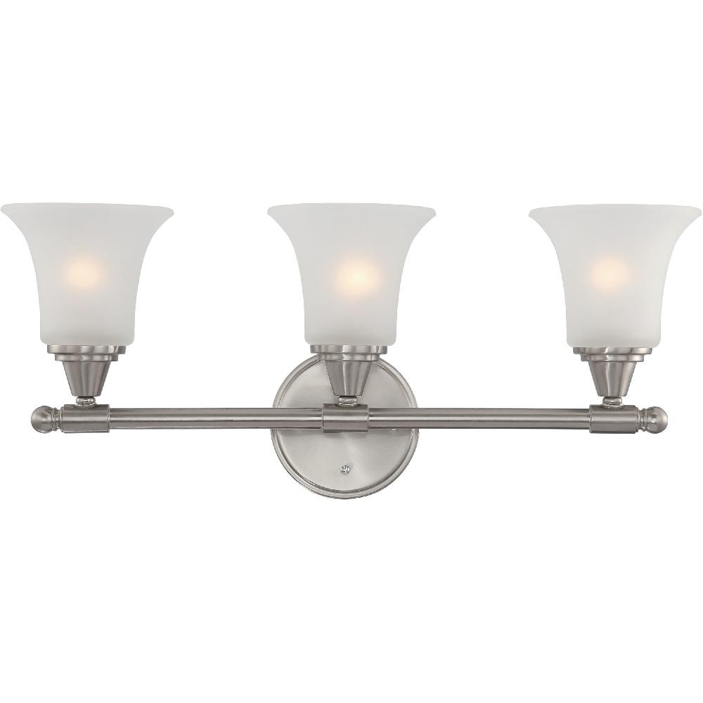 nuvo lighting Surrey 3 Light 24 inch Brushed Nickel Vanity Light Wall Light