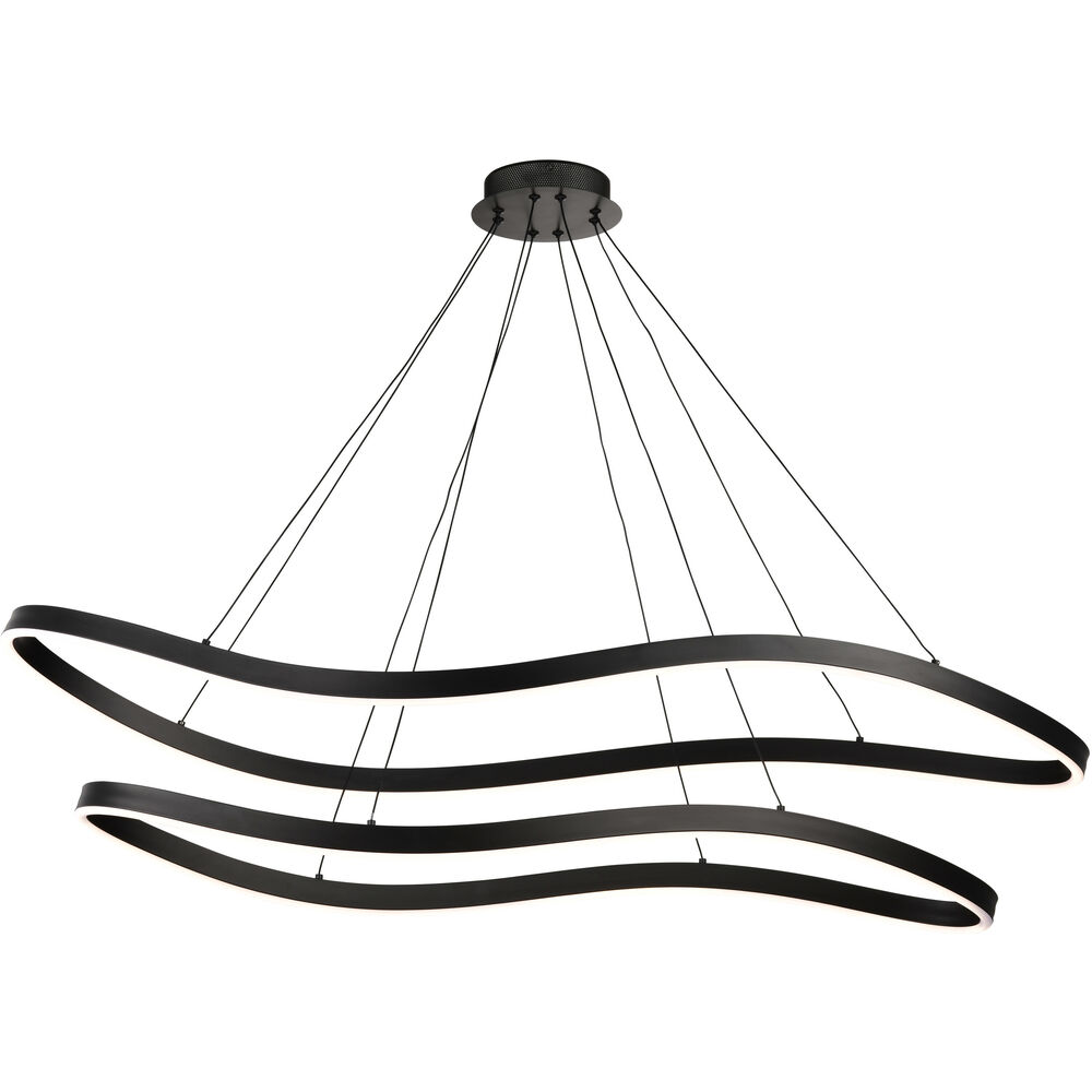 Nuvo Lighting Sylas LED 20.1 Inch Matte Black Pendant Ceiling Light