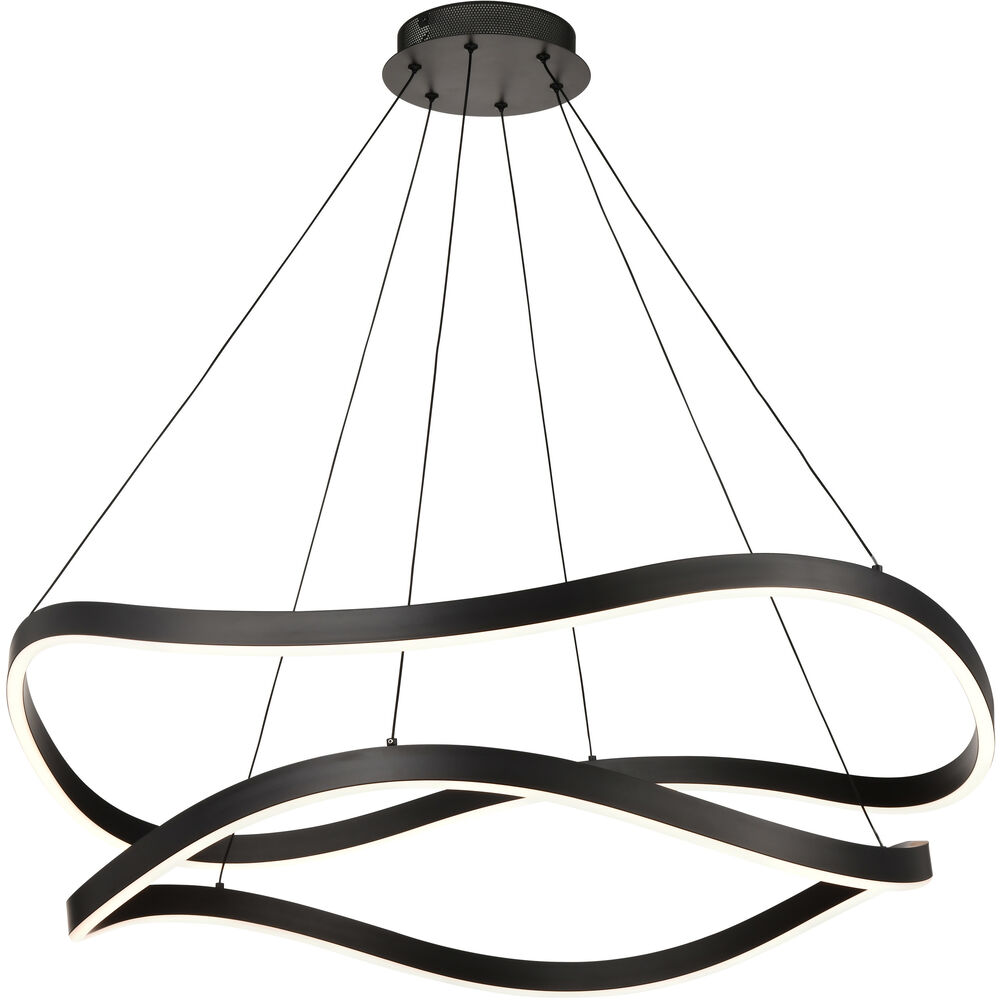 Nuvo Lighting Sylas LED 37.4 Inch Matte Black Pendant Ceiling Light