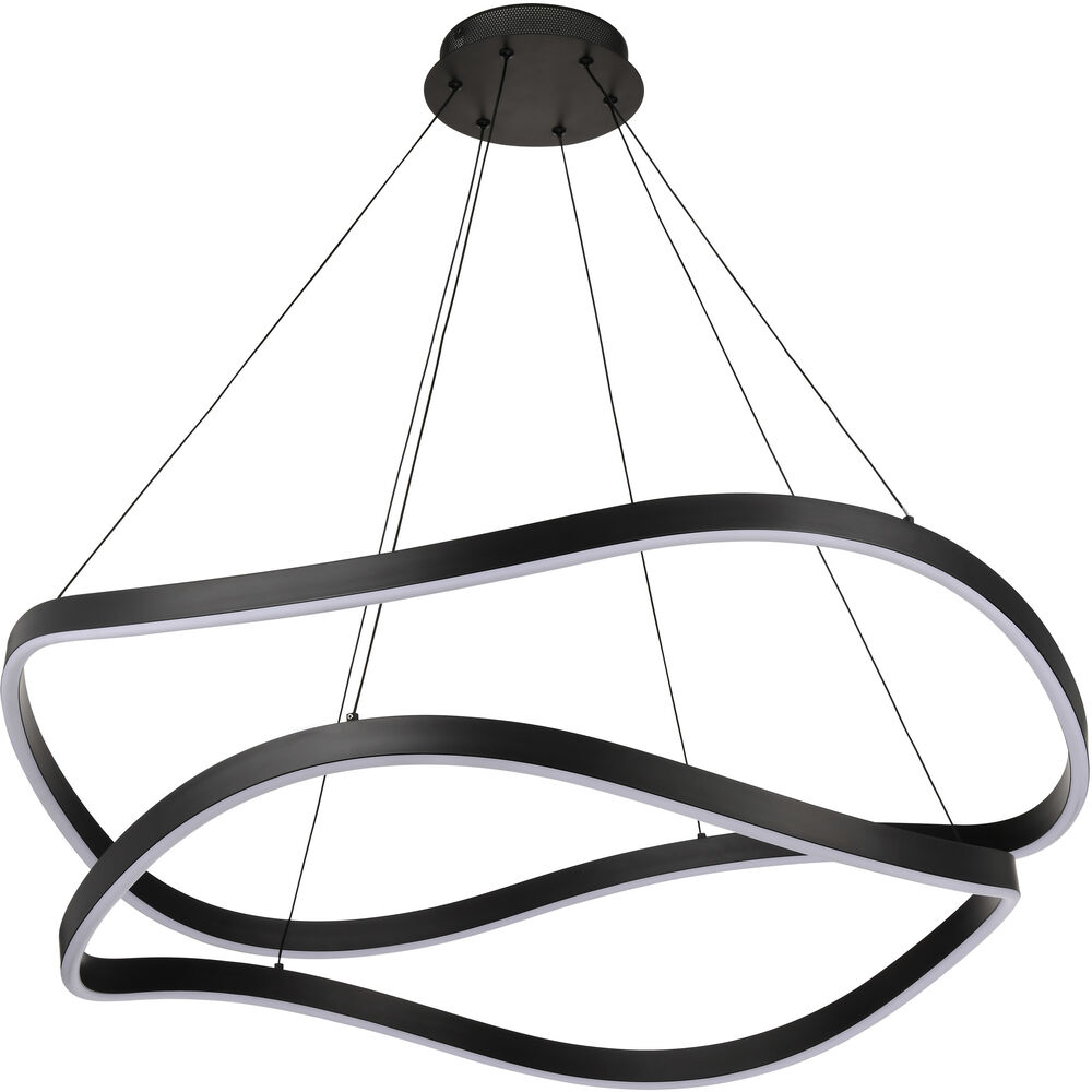 Nuvo Lighting Sylas LED 37.4 Inch Matte Black Pendant Ceiling Light