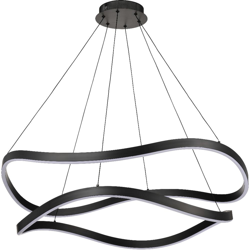 nuvo lighting Sylas LED 37.4 inch Matte Black Pendant Ceiling Light