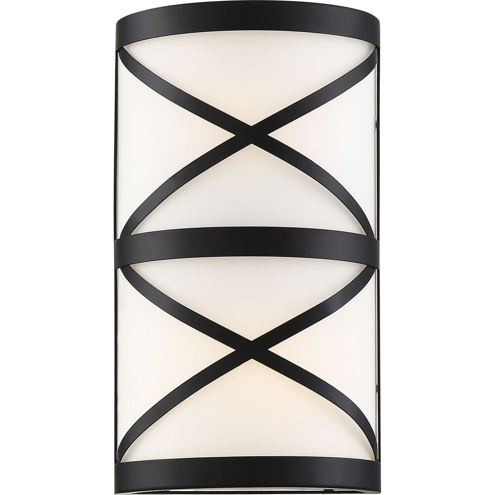 Nuvo Lighting Sylph 2 Light 7 Inch Aged Bronze And Satin White Vanity Light Wall Light