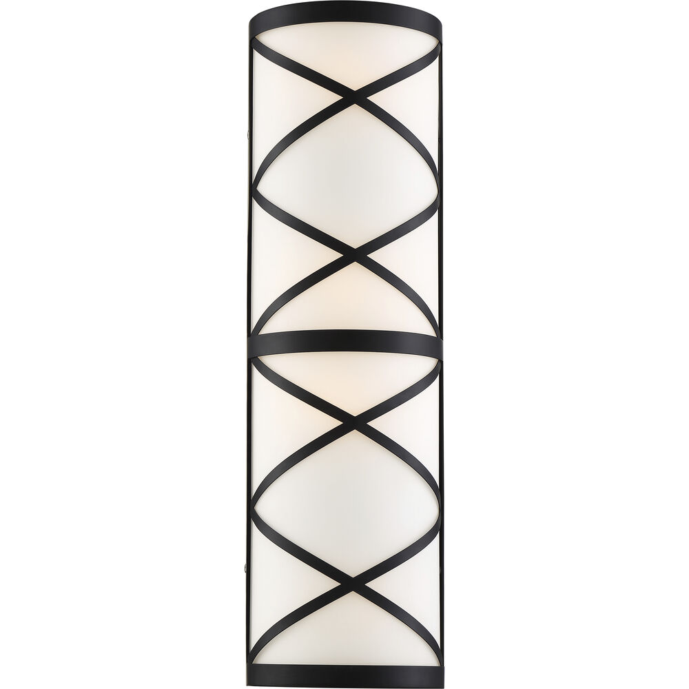 Nuvo Lighting Sylph 4 Light 7 Inch Aged Bronze And Satin White Vanity Light Wall Light