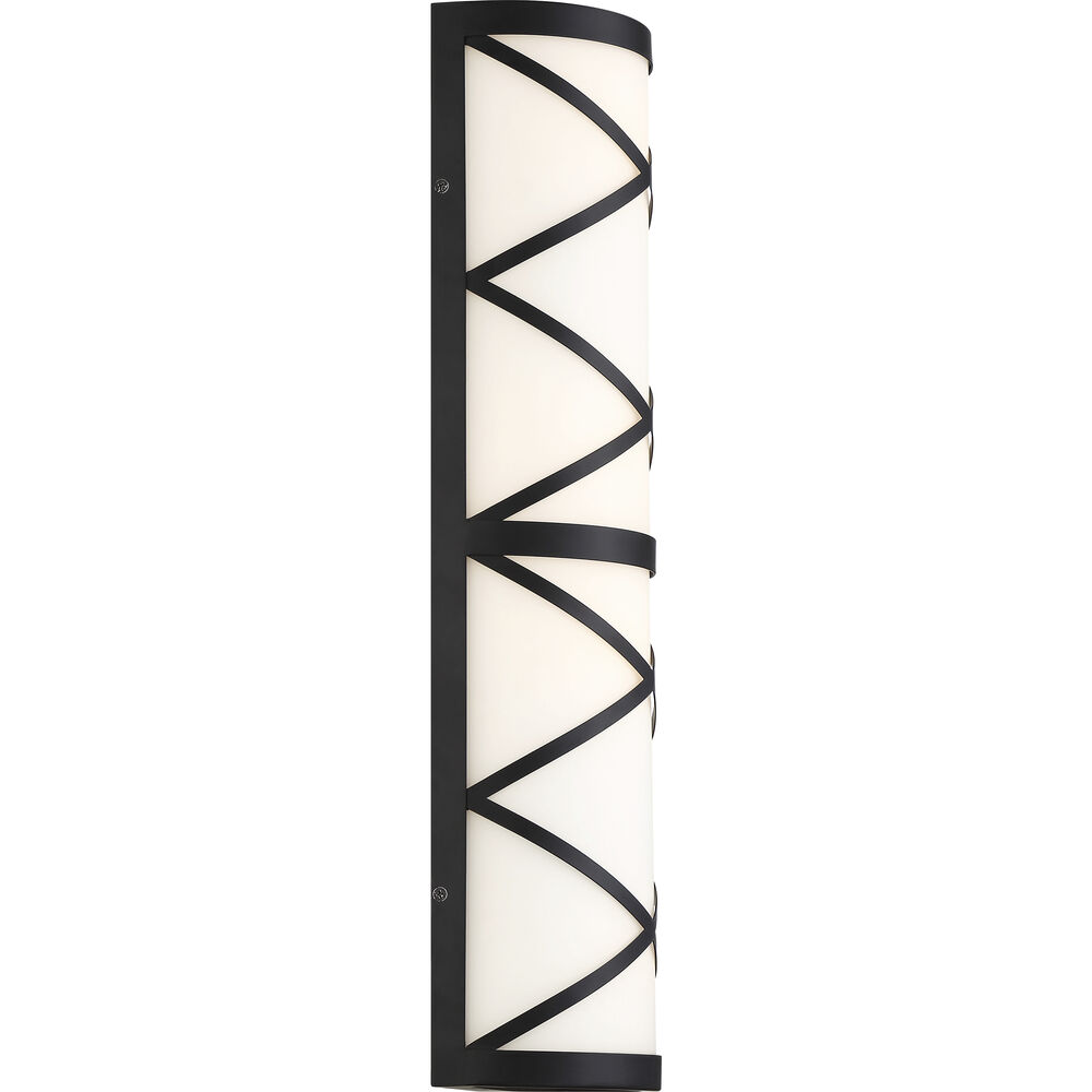 Nuvo Lighting Sylph 4 Light 7 Inch Aged Bronze And Satin White Vanity Light Wall Light