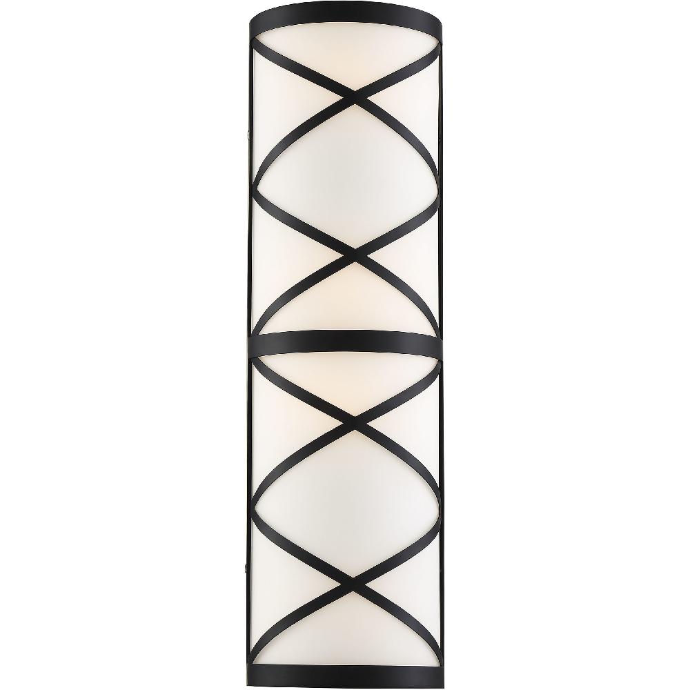 nuvo lighting Sylph 4 Light 7 inch Aged Bronze and Satin White Vanity Light Wall Light