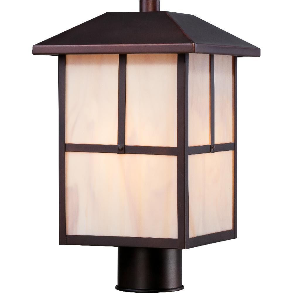 nuvo lighting Tanner 1 Light 14 inch Claret Bronze Outdoor Post Light