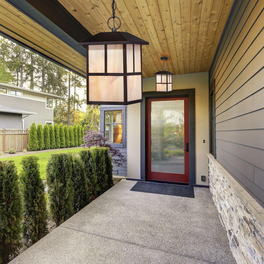 Nuvo Lighting Tanner 1 Light 8.38 Inch Claret Bronze Outdoor Hanging Lantern