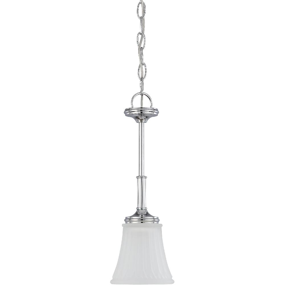 nuvo lighting Teller 1 Light 6 inch Polished Chrome Mini Pendant Ceiling Light