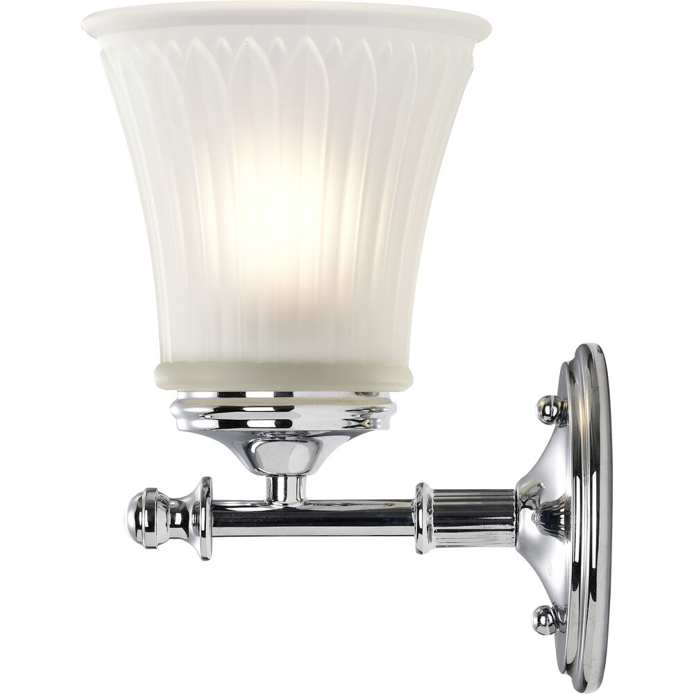 Nuvo Lighting Teller 1 Light 9 Inch Polished Chrome Vanity Light Wall Light