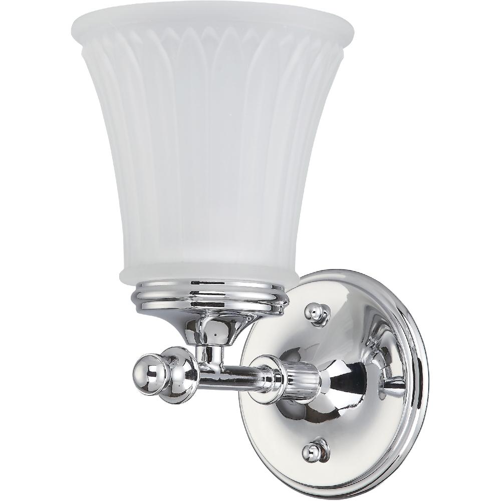 nuvo lighting Teller 1 Light 9 inch Polished Chrome Vanity Light Wall Light